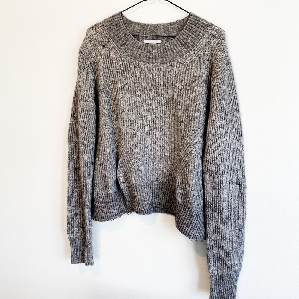 h&m grey knitted sweater